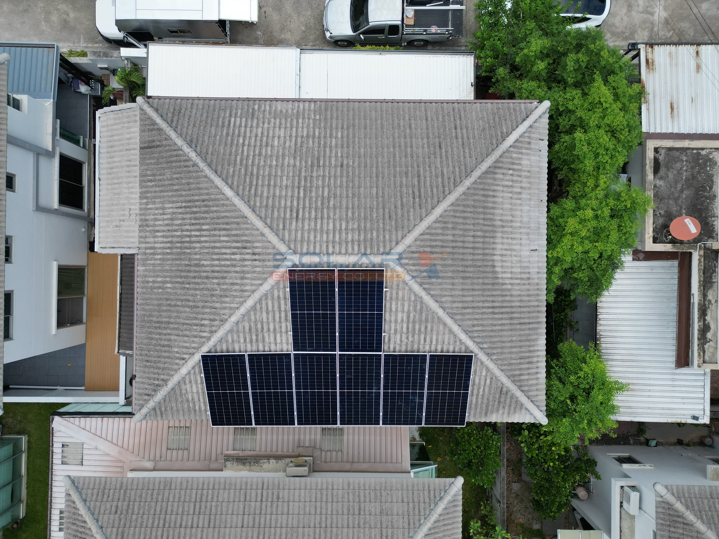 บ้านเดี่ยว ศรีราชา - Solis Hybrid 5 kW + Battery 16 kWh