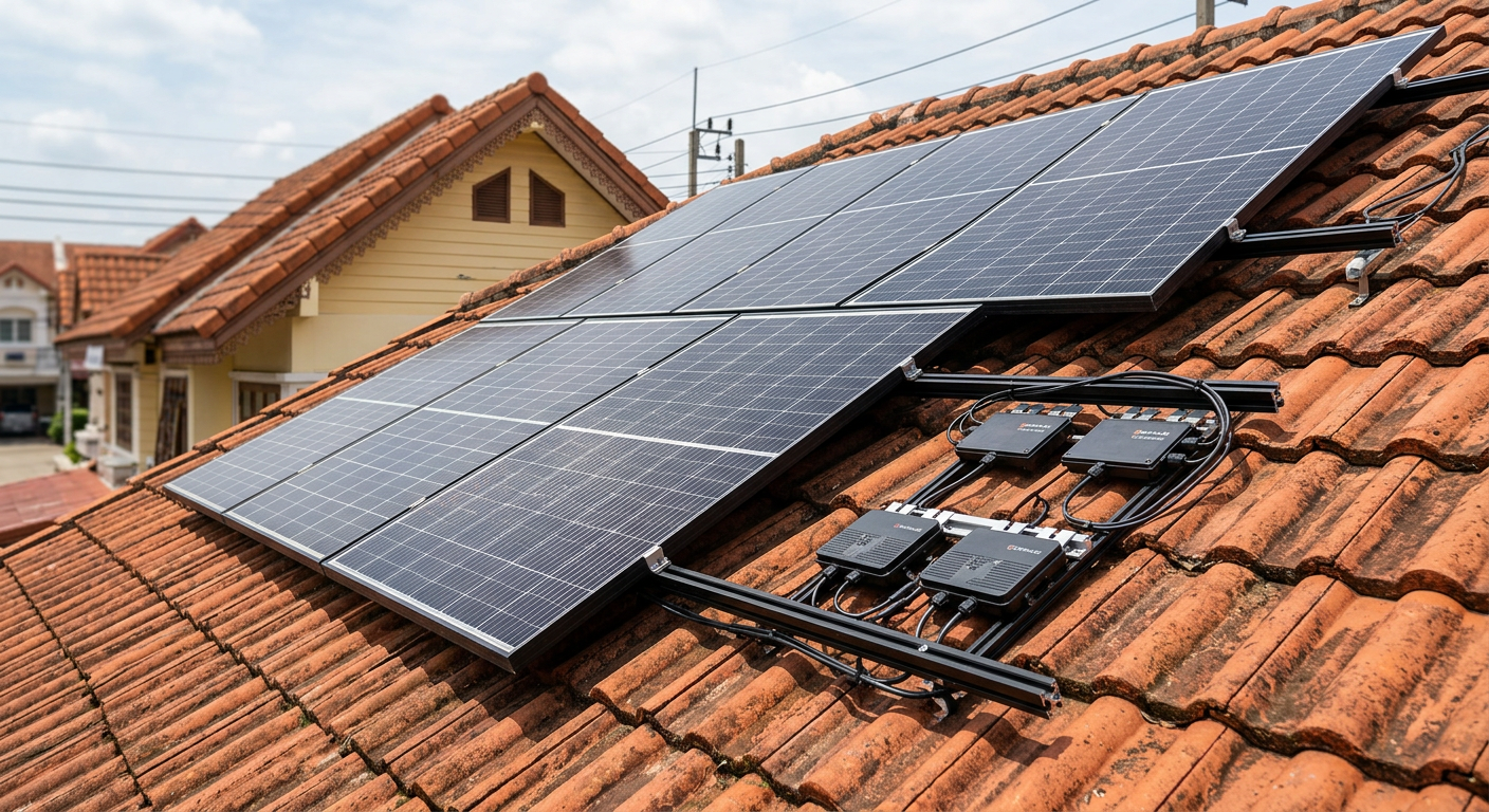 ทาวน์โฮม 3 ชั้น ลาดพร้าว — Micro Inverter 3.3 kW – ภาพที่ 2